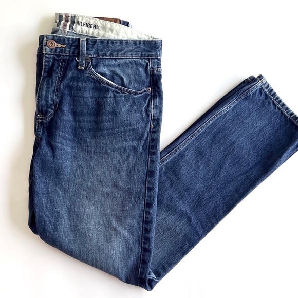 Tommy Hilfiger Rebel Slim Straight Leg Jeans Size 34/32 - Picture 3 of 9